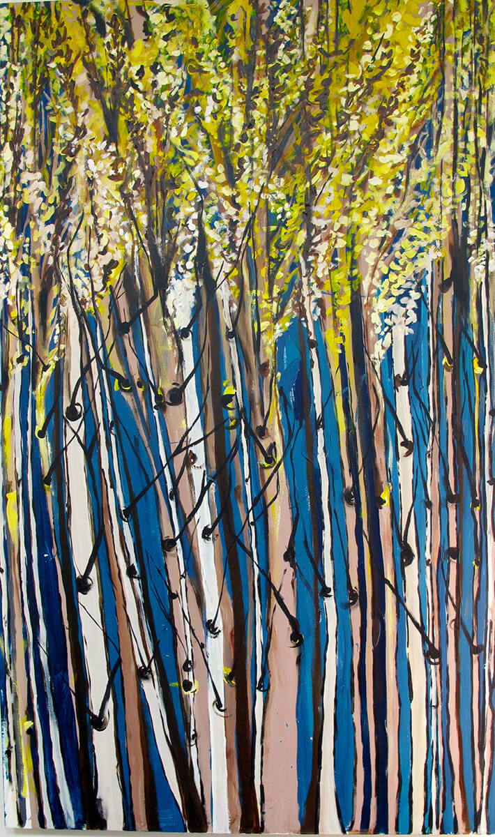 Quaking Aspens in the Backyard - Commission a Painting From Christina...