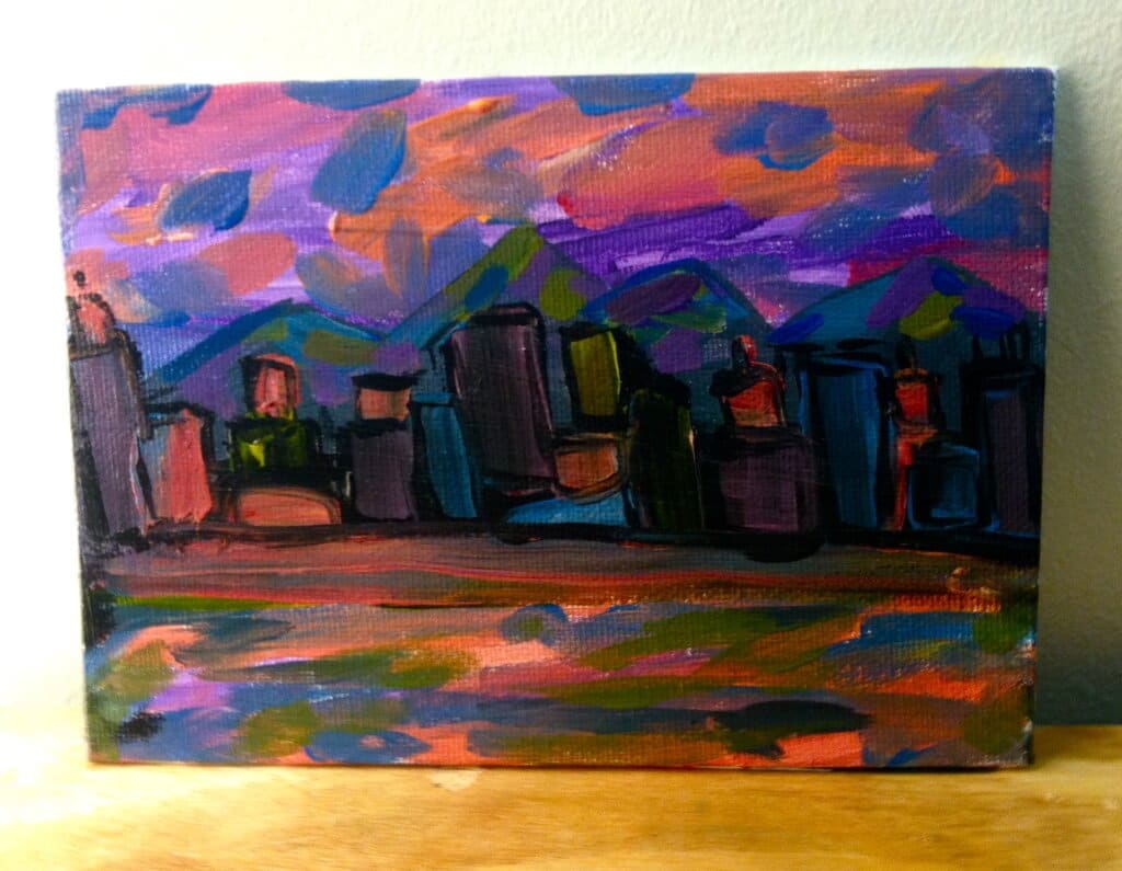 Anchorage Cubism - 100days.100paintings.
