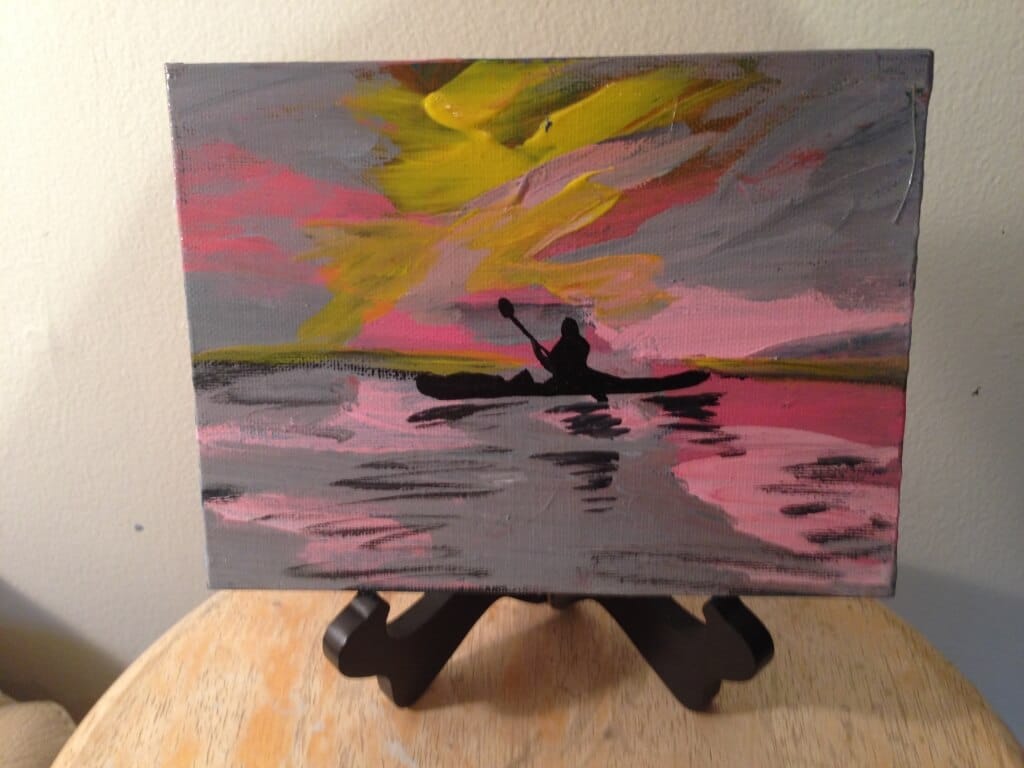 Smooth Sailing Sunset - 100days.100paintings.