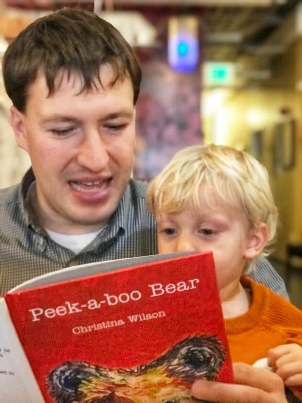 Peek 600x800 - Christina Wilson Art Peek-a-Boo Bear Book