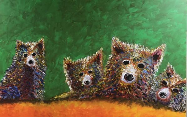 Mama 3 Bears 600x376 - 3 Babies and Mama Print