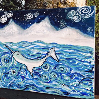 IMG 0845 400x400 - Arctic Narwhal Painting