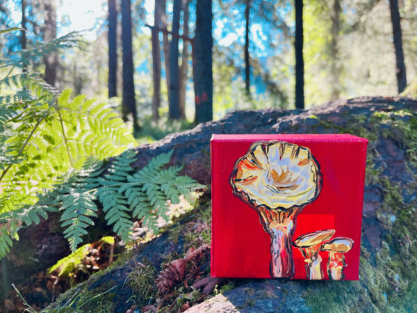 321F84C4 D24F 4DF1 A233 E66F2EF0475E 600x450 - Girdwood Mini Mushroom Series (9 canvases)