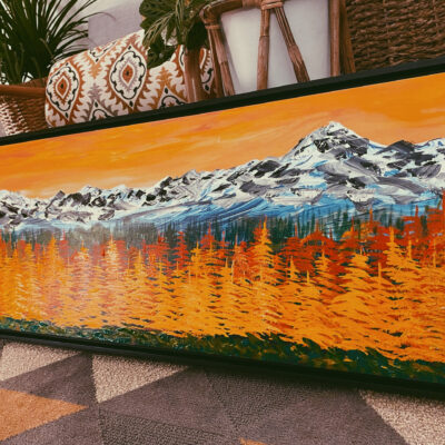 Alaska Fall in Burnt Orange